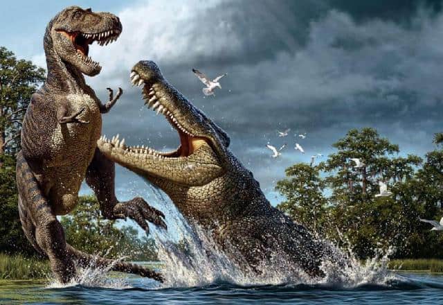 Sarcosuchus: el cocodrilo prehistórico gigante que comía dinosaurios –  Dinosaurios