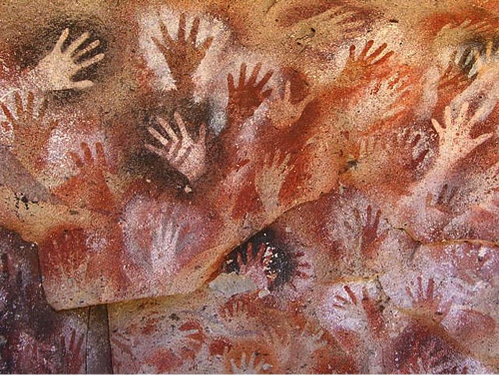 Pintura de manos en Altamira