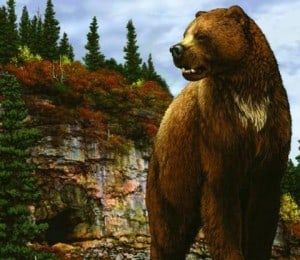 oso gigante, animal prehistórico