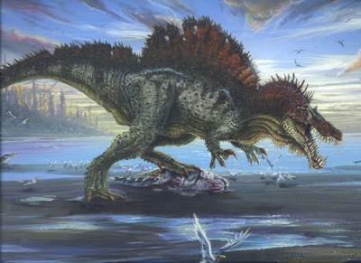 hábitat natural del espinosaurio, un depredador nato