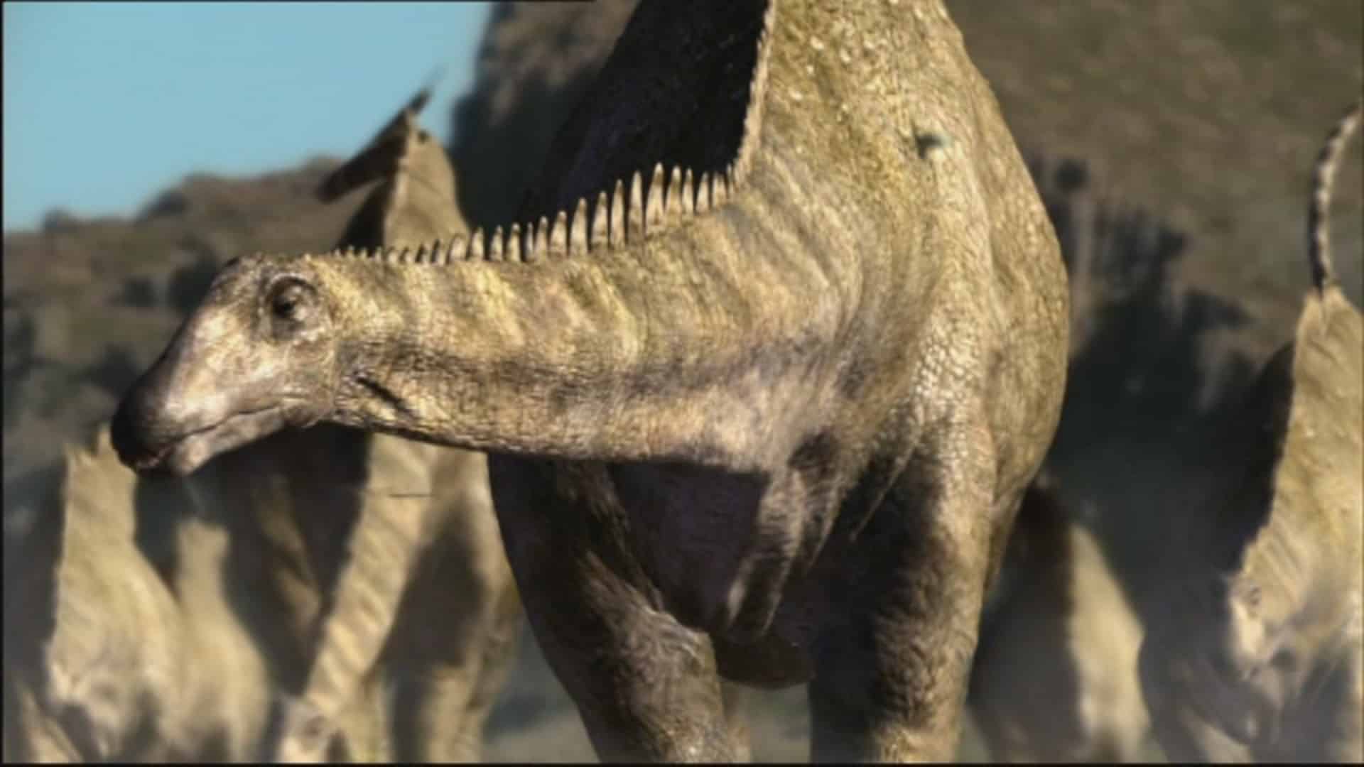 diplodocus en su hábitat natural y familiar