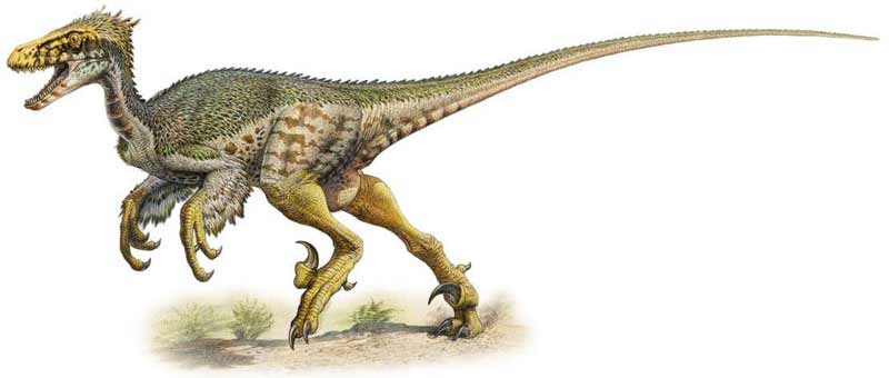 deinonychus a punto de atacar a su próxima presa