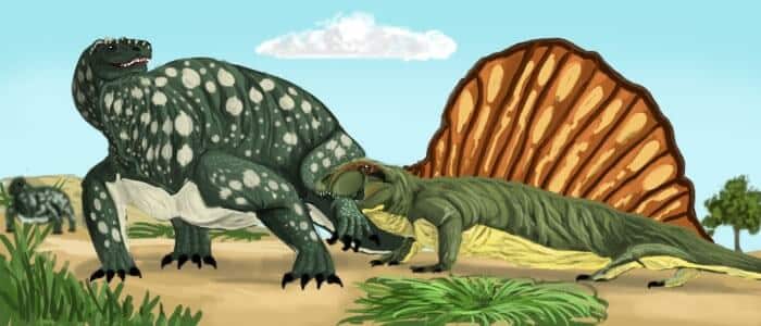 dimetrodon-vs-edophosaurus