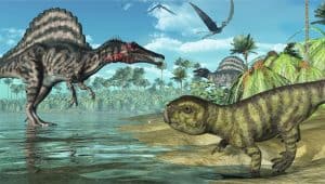 época jurásica de los dinosaurios