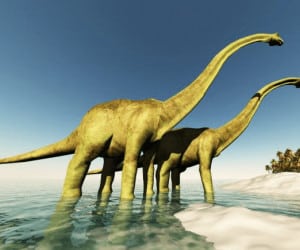 Reproduccion braquiosaurus en 3D